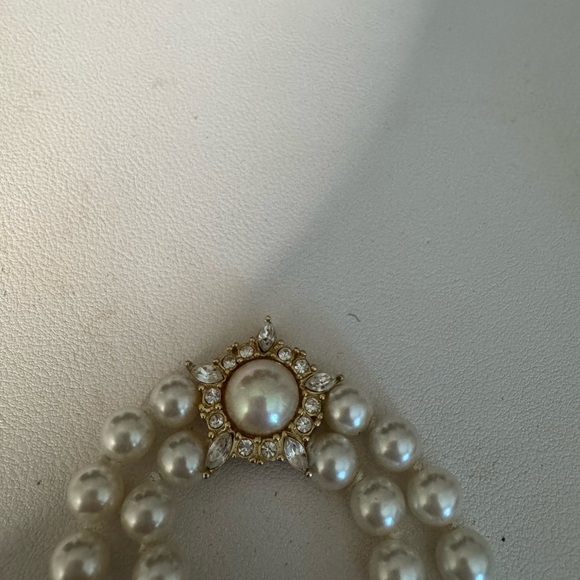 Vintage Christian Dior Pearl Necklace with Gold Accents Circa 1970 - Picture 12 of 15